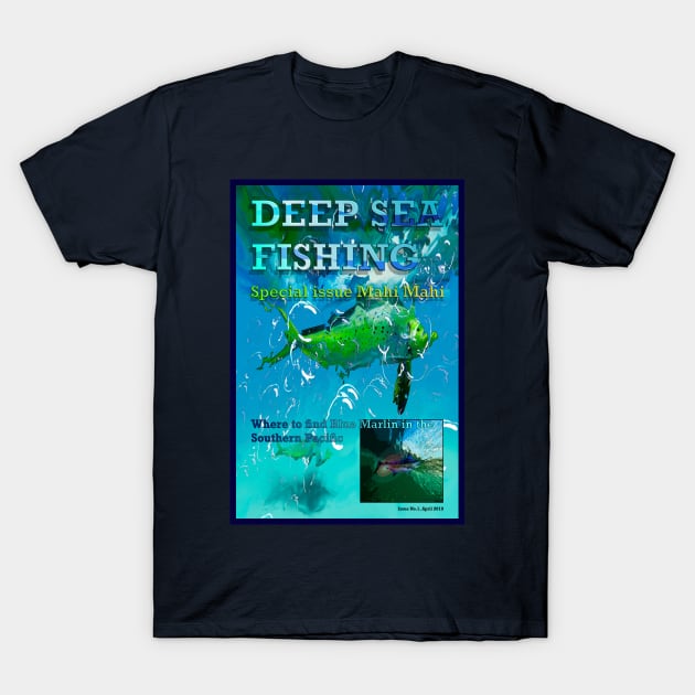 Deep Sea Magazine Poster T-Shirt by MikaelJenei